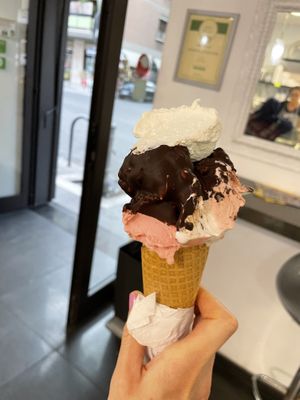 Gelato vegan  at Gelateria Brivido in Rome