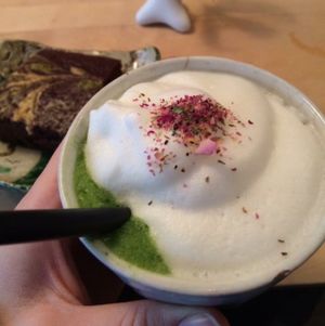 that matcha latte though at Tushita in Munich