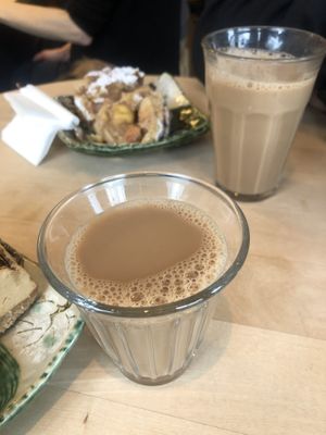 Masala Chai small and medium sized   at Tushita in Munich