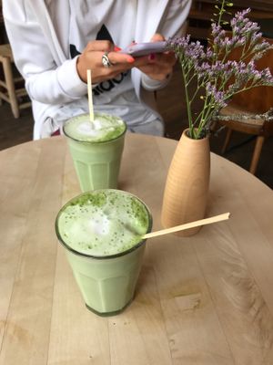 Matcha Latte at Tushita in Munich