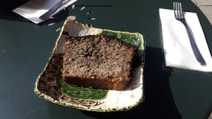 Black sesame cake at Tushita in Munich