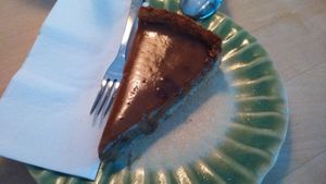 Nougat pie at Tushita in Munich