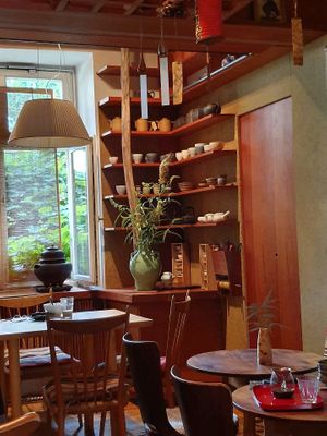 The interior at Tushita in Munich