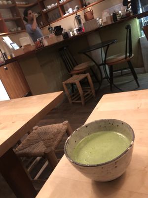 Matcha latte  at Tushita in Munich