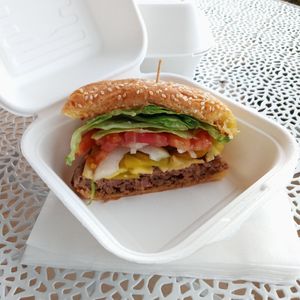 Classic burger was so good it melted in my mouth..... I'm considering stealing this other half, hopeful that fresh hot cinnamon rolls (available daily at 12:30) will distract my co at 24 Karrots Cafe in Kilgore