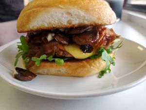Black Truffle Burger 🤤 at 24 Karrots Cafe in Kilgore