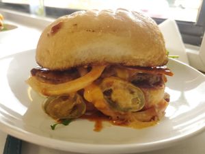 BBQ Bacon Burger - the BBQ sauce is the best I've ever had 🤤🤤🤤 at 24 Karrots Cafe in Kilgore