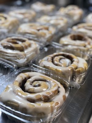 The best cinnamon rolls ever!  at 24 Karrots Cafe in Kilgore