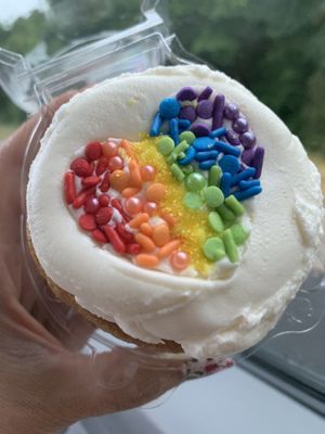 Gourmet frosting and sprinkles! at 24 Karrots Cafe in Kilgore