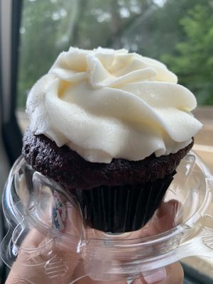 Gorgeous red velvet at 24 Karrots Cafe in Kilgore