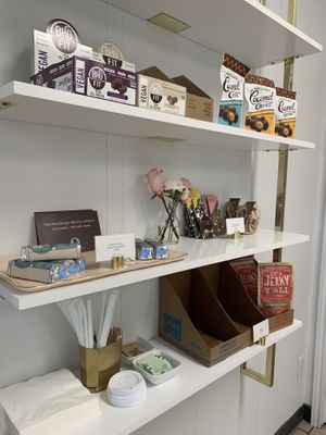 Chocolate, snacks, and drinks available.  at 24 Karrots Cafe in Kilgore