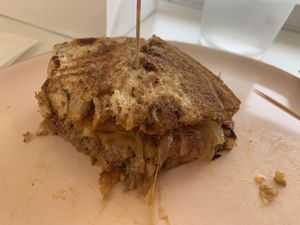 A piece of my patty melt😄 at 24 Karrots Cafe in Kilgore