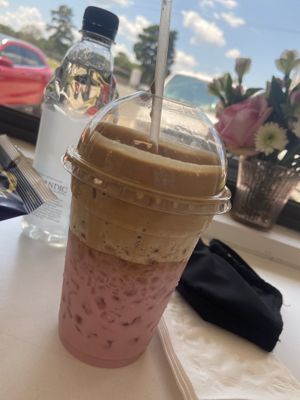 Dalgona Iced Coffee.  at 24 Karrots Cafe in Kilgore