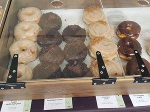 Vegan options oh yeah! at Crosstown Doughnuts - Kings Cross Market in North London