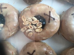 Vegan donuts at Crosstown Doughnuts - Kings Cross Market in North London