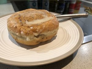 Cinnamon bun at Crosstown Doughnuts - Hammersmith  in West London