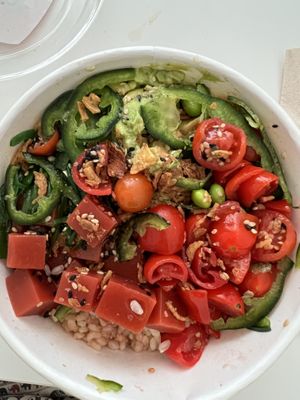 Poke con vegan tuna  at Poke House in Milan