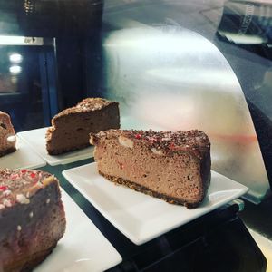 Chocolate Pepperment Cheesecake at Gathering Grounds in Roseburg