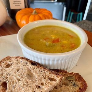 Corn Chowder at Gathering Grounds in Roseburg