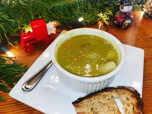 Split Pea Soup at Gathering Grounds in Roseburg