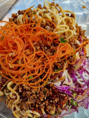 Zhajiang Spicy Noodle Salad at Spring Cafe in New York City