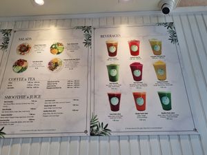Menu at Spring Cafe in New York City