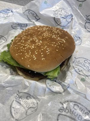 Burger   at Spring Cafe in New York City