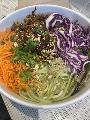 Noodle salad spicy  at Spring Cafe in New York City