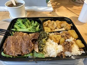 Tofu skin box  at Spring Cafe in New York City