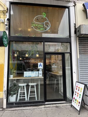 Outside  at Spring Cafe in New York City