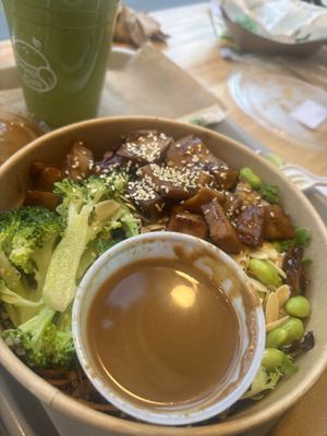 Teriyaki quinoa bowl  at Spring Cafe in New York City