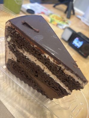 Death by Chocolate cake   at Spring Cafe in New York City