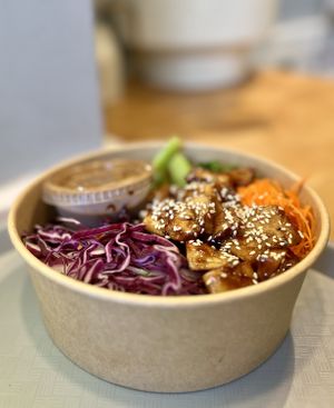 Teriyaki Quinoa Bowl (Warm)  at Spring Cafe in New York City
