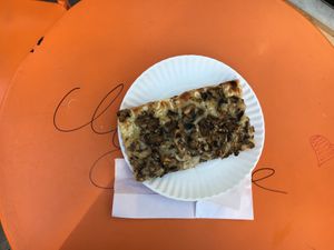 Vegan truffle oil mushroom slice at My Pie Pizzeria Romana - 72nd in New York City