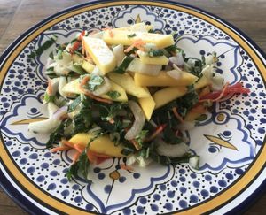 Mango, bok choy salad special :-) at Leaf & Lentil in Sarasota