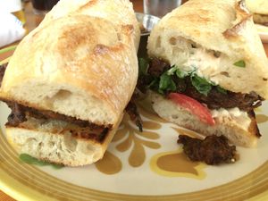 Zucchini po’boy at Leaf & Lentil in Sarasota