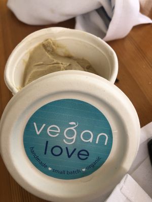 Pistachio ice cream at Leaf & Lentil in Sarasota