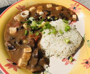 Tues, Aug 20! Vegan Mushroom Etoufee - sooooo good and satisfying. Photo does not do it justice.  at Leaf & Lentil in Sarasota