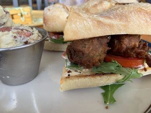 Po’ boy at Leaf & Lentil in Sarasota