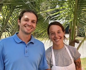 Two of our fantastic team members - Kristen & Keith!  at Leaf & Lentil in Sarasota
