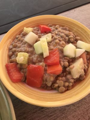 Lentil salad -side  at Leaf & Lentil in Sarasota