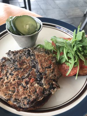 Black Bean Burger  at Leaf & Lentil in Sarasota