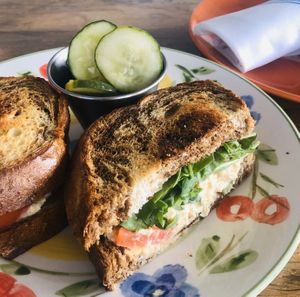 Chickpea salad sandwich   at Leaf & Lentil in Sarasota
