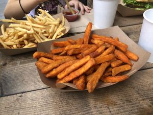 2 kinds of fries at The Cocinita in Miami
