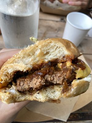 Yummy burger at The Cocinita in Miami