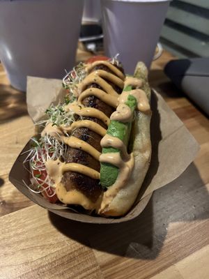 The extra choripan at The Cocinita in Miami