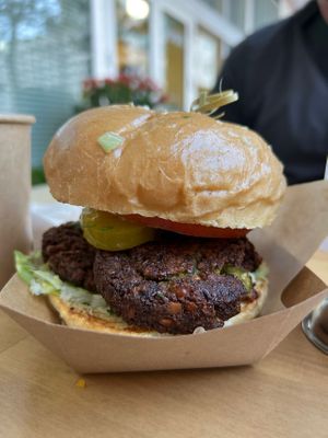 Falafel burger   at The Cocinita in Miami