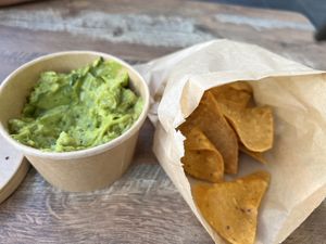 Guac & homemade chips  at The Cocinita in Miami