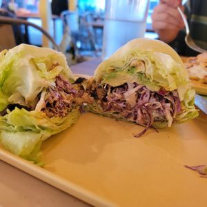 Mr Mitrano with Lettuce Wrap at The Cocinita in Miami