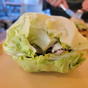Mr Mitrano with Lettuce Wrap at The Cocinita in Miami